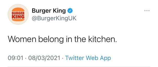 Burger King Social Media Fail