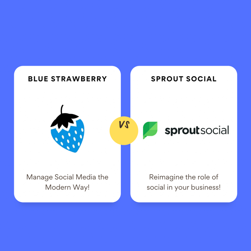 sprout social vs. blue strawberry