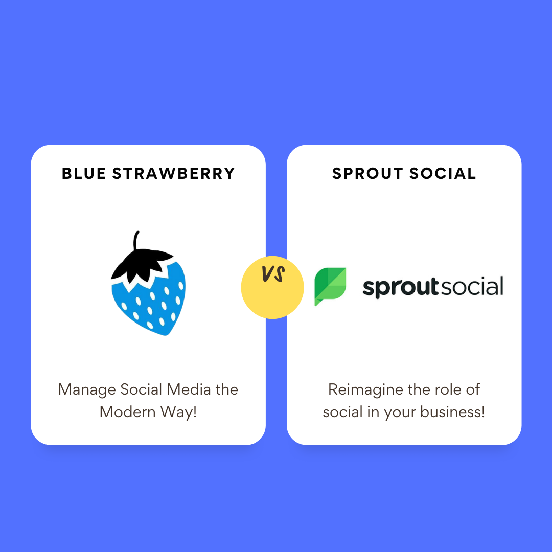 sprout social vs. blue strawberry